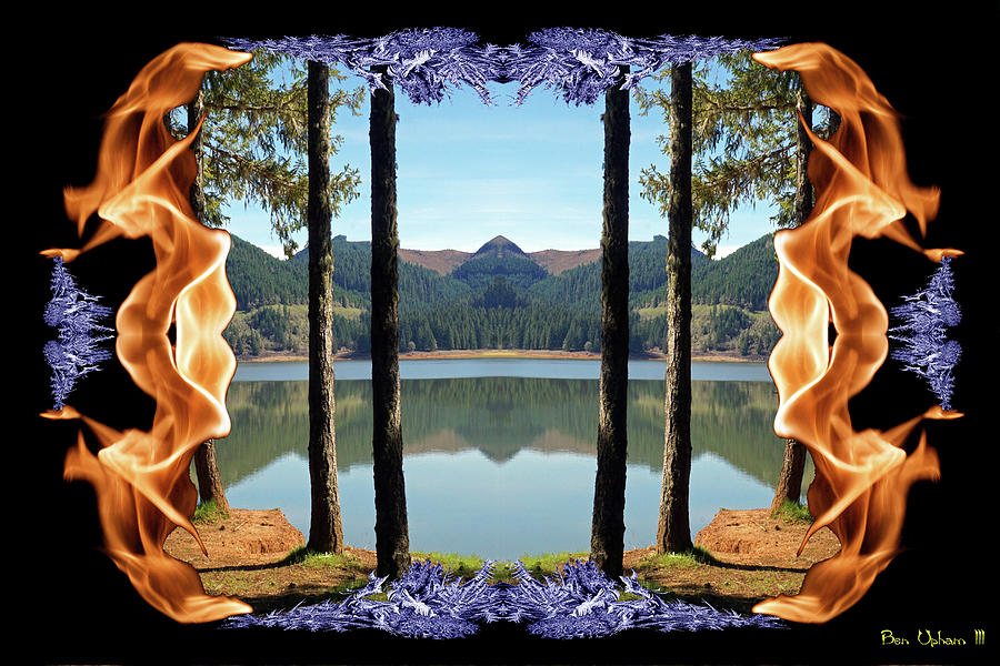 Cottage Grove Lake Mirror Art 2022 #1 Photograph by Ben Upham III
