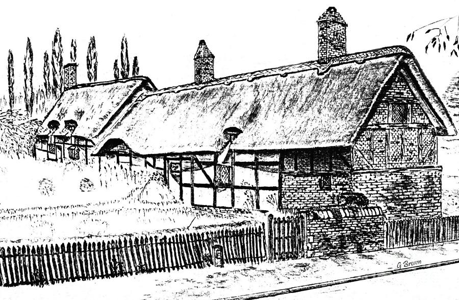  Cottage of Anne Hathaway Drawing by Geoff Brown