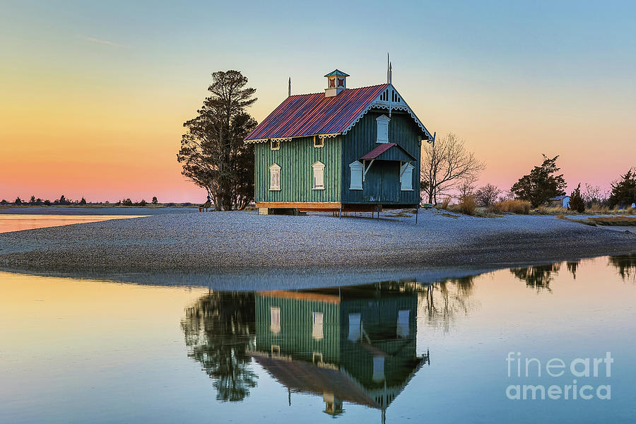 Cottage in Calm Waters Photograph by Sean Mills