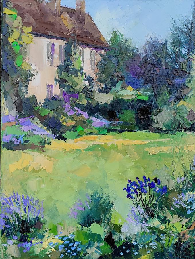 Cottage In Green Vibe Painting