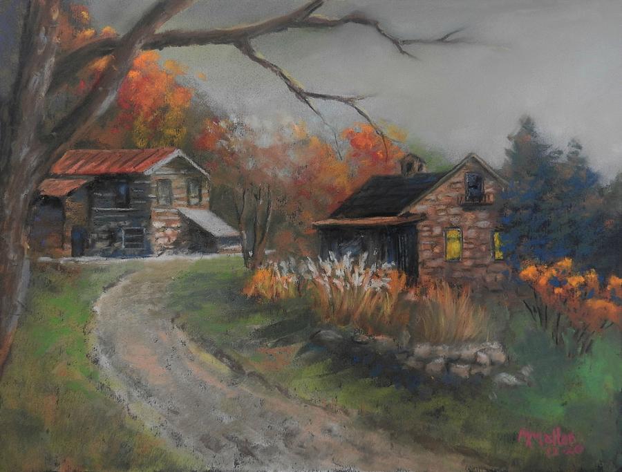 Cottage in the Valley Pastel by Marcus Moller