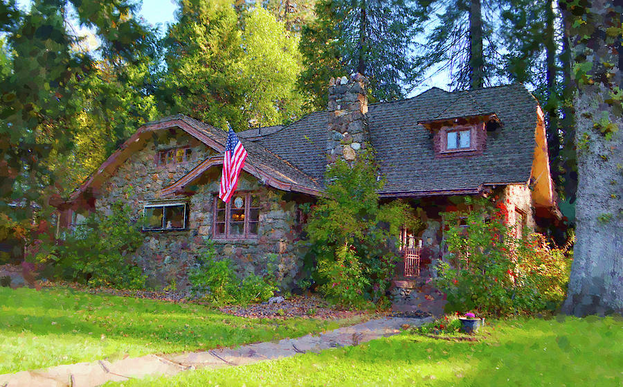Cottage Inn At Mount Shasta Photograph by Glenn McCarthy Art and Photography