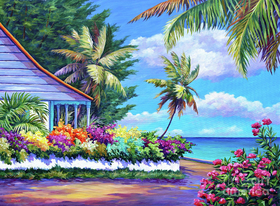 Beach Painting - Cottage near Eden Rock by John Clark
