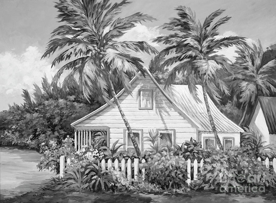Fence Painting - Cottage with the Picket Fence by John Clark
