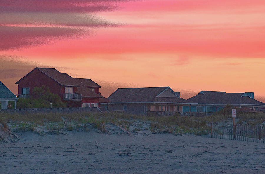 Cottages At Emerald Isle Photograph by John Harding