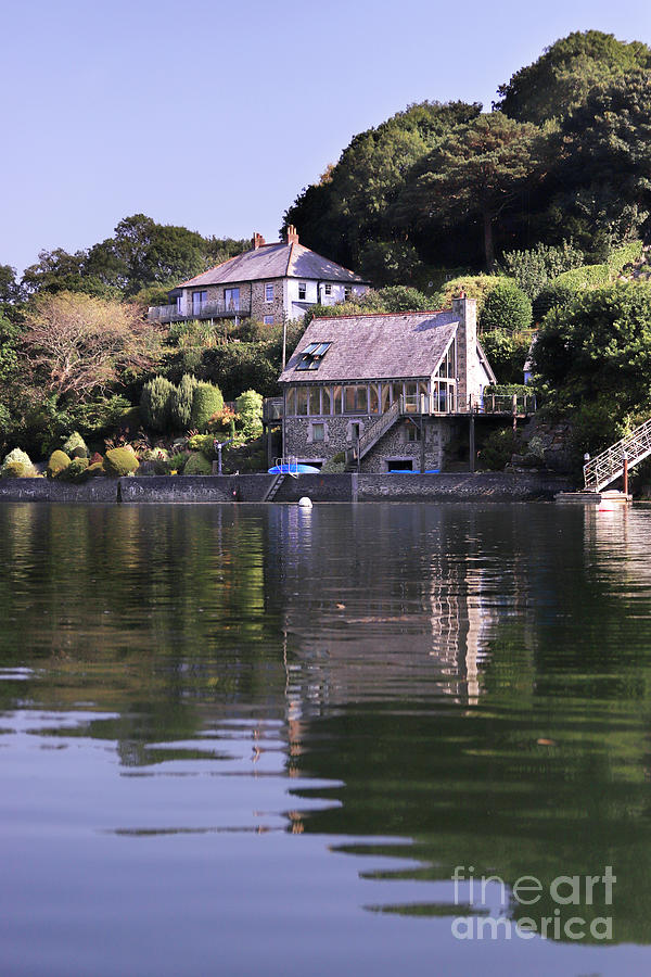 Cottages on the Bank of Mylor Creek Photograph by Terri Waters