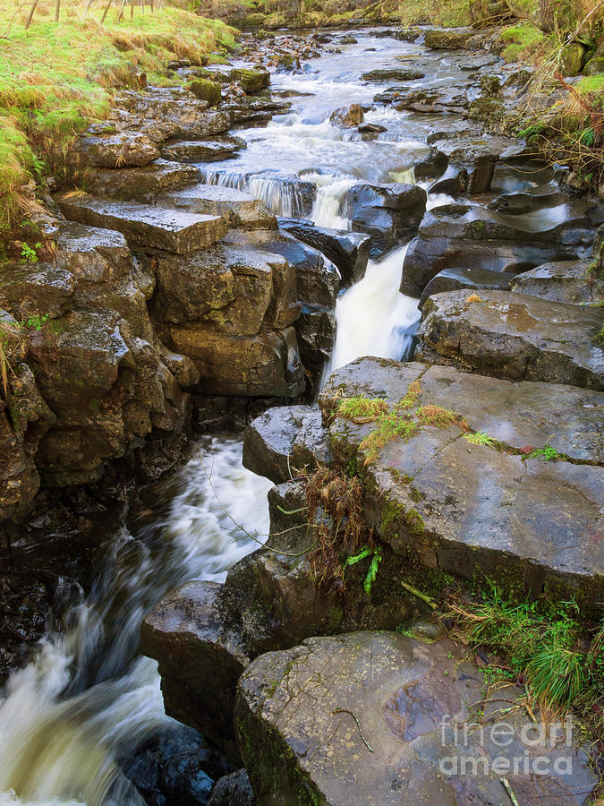 Cotter Force and Cotterdale Beck in Yorkshire Dales National Park Photograph by Louise Heusinkveld