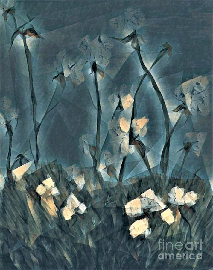 Cotton at Night Painting by Eloise Schneider Mote