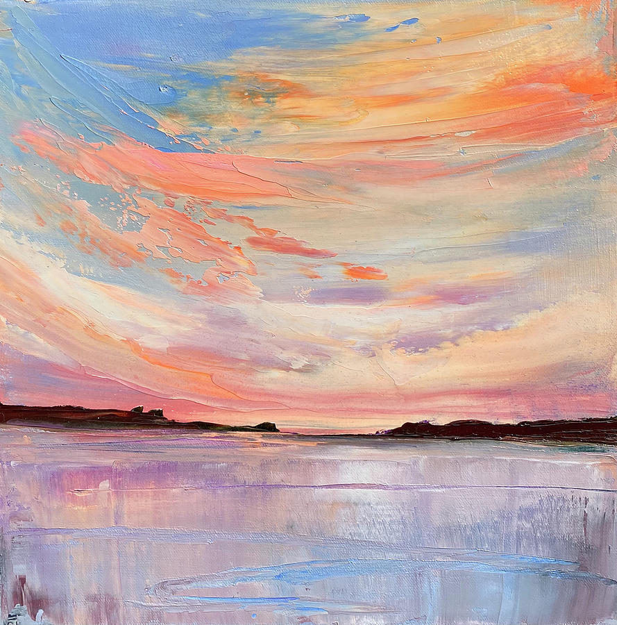 Sunset Painting - Cotton Candy by Julia S Powell