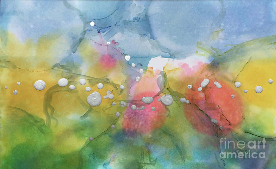 Cotton Candy Painting by Linda Cranston