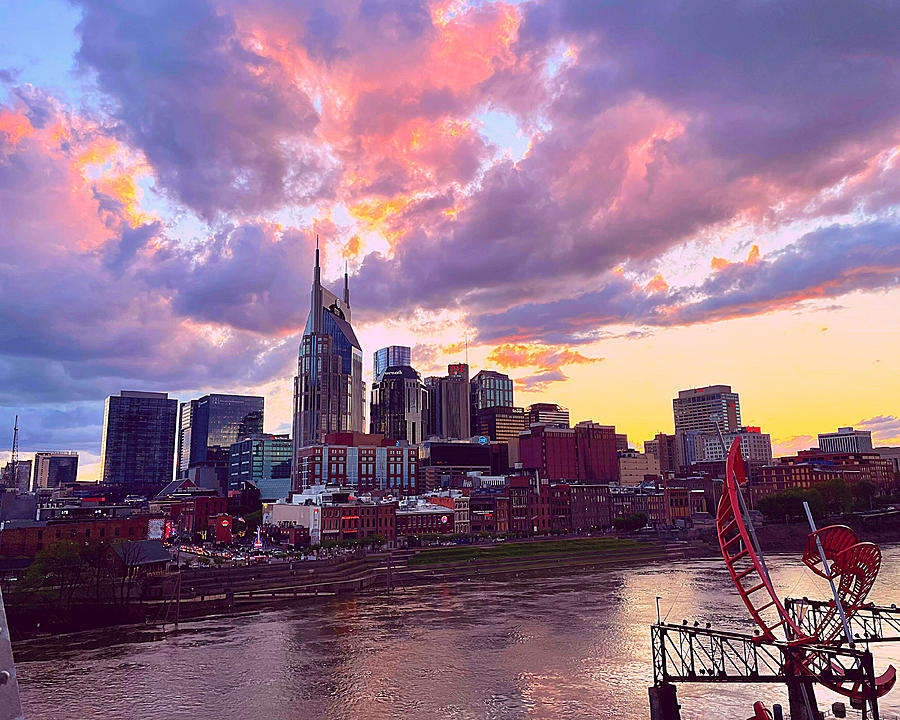 Cotton Candy Over Music City Photograph by Lee Darnell