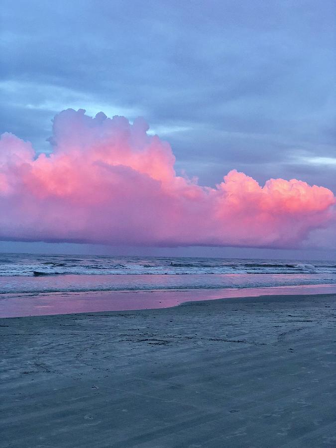 cotton candy sky beach