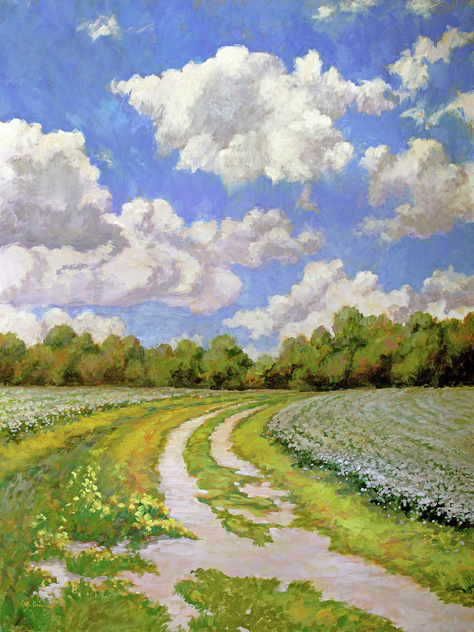 Cotton Fields Painting by Keith Burgess Fine Art America