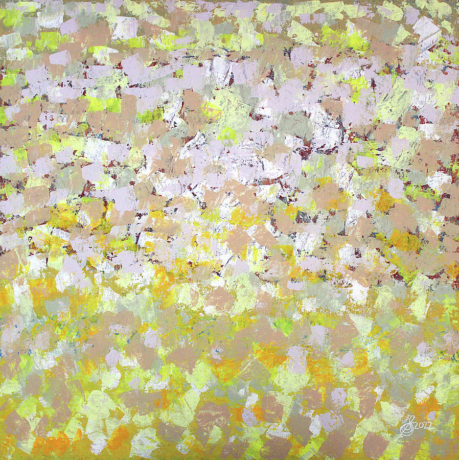 Cottonwoods original painting Painting by Sol Luckman