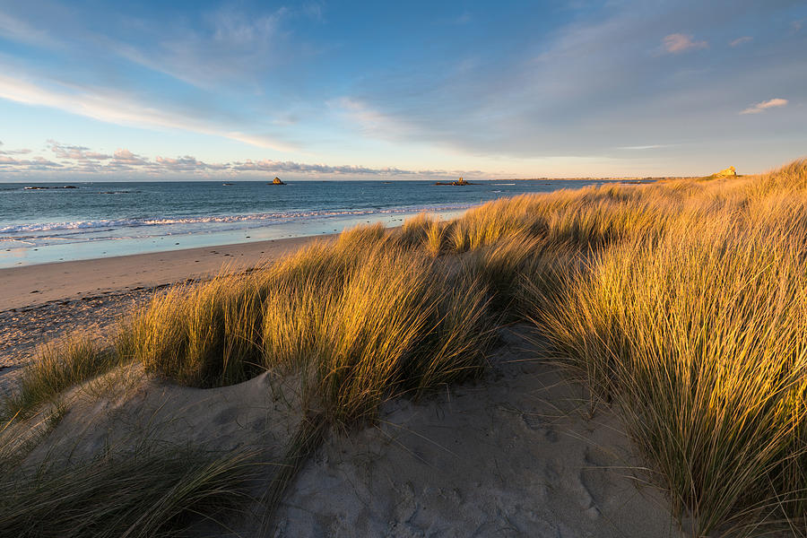 Coucher de soleil dans les dunes du Finistère Nord Photograph by MathieuRivrin