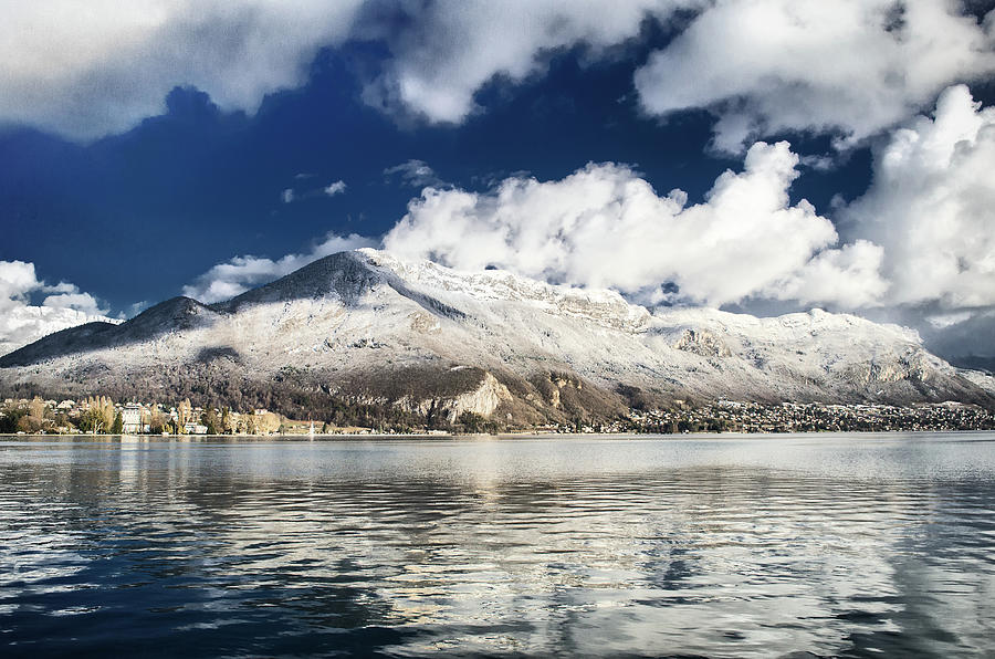 Clouds over Annecy Photograph by Steven Nelson