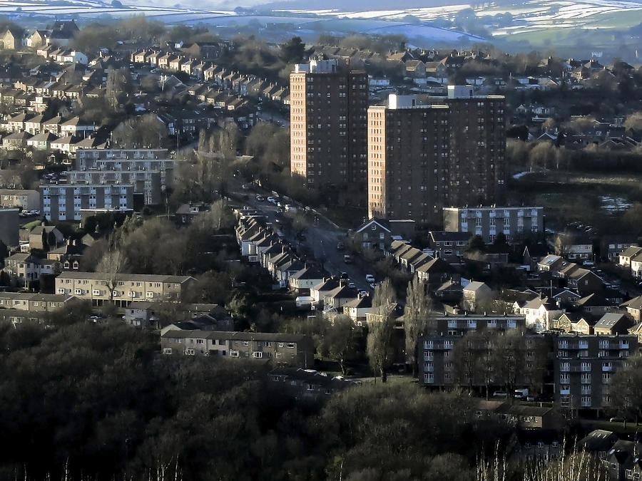 Council Tower Blocks On Sheffield Landscape Photograph by Silentfoto