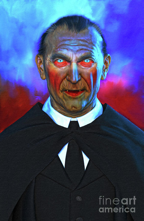 Count Dracula Mark Spears Monsters Mixed Media By Mark Spears Fine