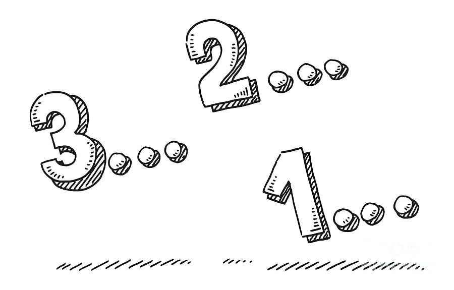 Numbers one two three 1 2 3 Stock Illustration