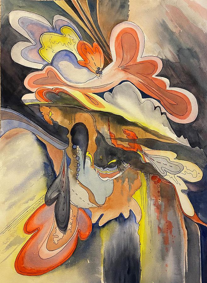 Counterflow Painting by Nancy Lake Watercolor Counterflow Painting by Nancy Lake Watercolor