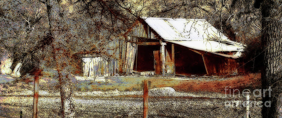Country Barn Mixed Media by Debby Pueschel