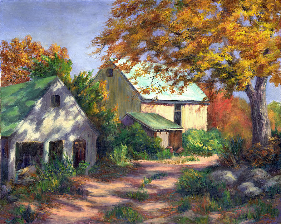 Country Barns Painting by Art by Carol May