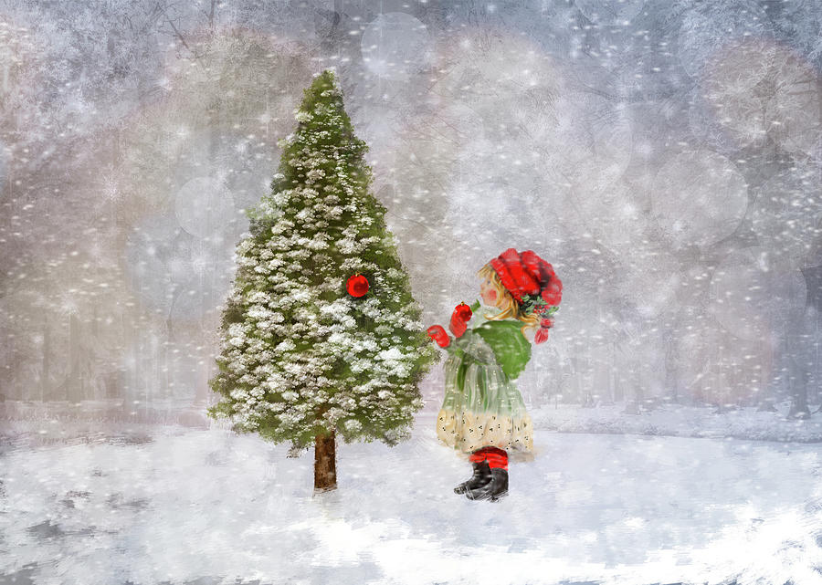 Country Christmas Morning Digital Art by Mary Timman