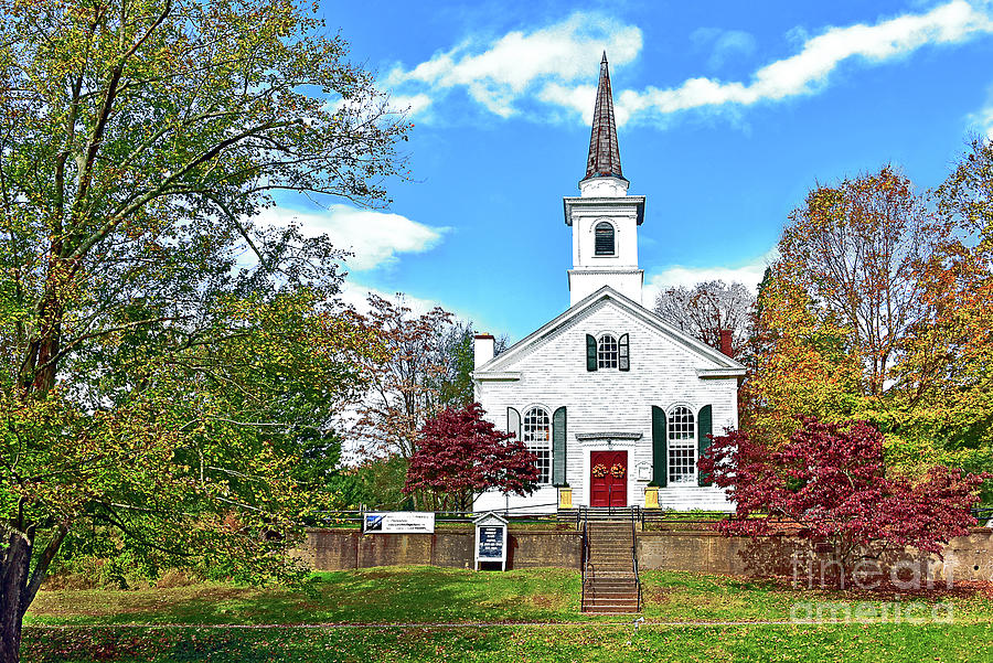 Country Church In Autumn Photograph