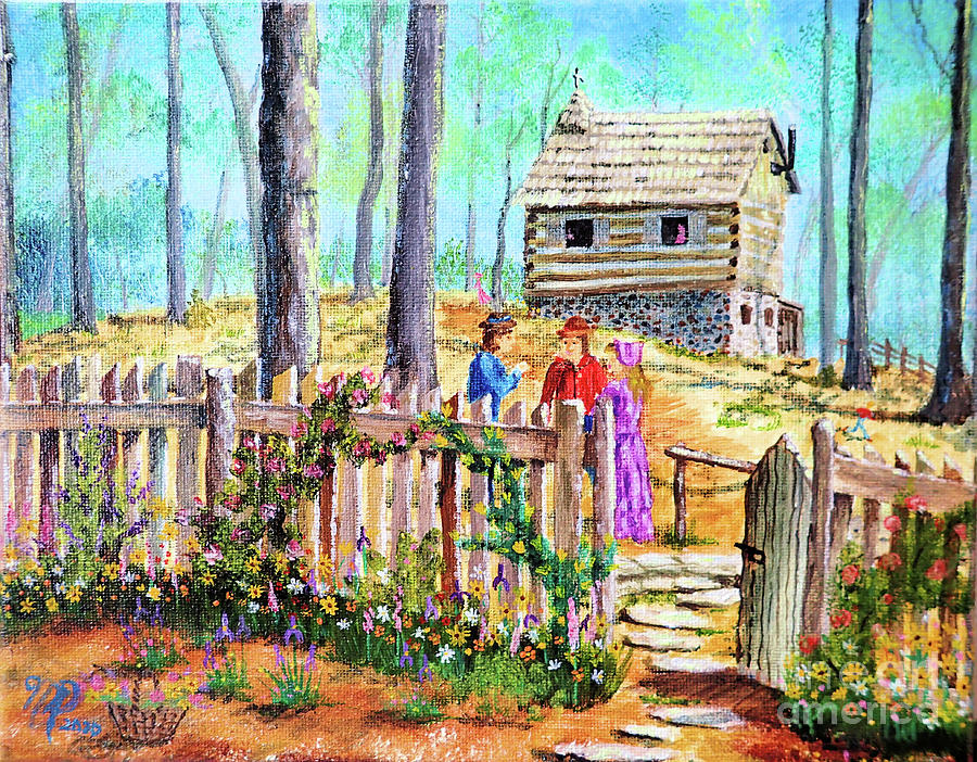 Country Church Painting by Nicole Angell