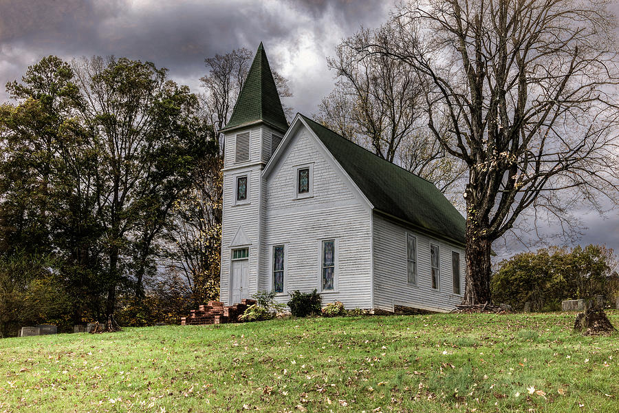 Country Church, Rural Tennessee Photograph by Marcy Wielfaert