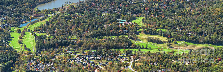 Country Club of Asheville Golf Course Aerial View Photograph by David Oppenheimer