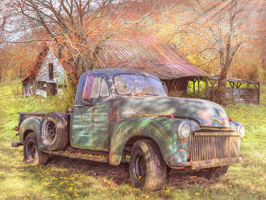 Country Colors Chevy Photograph by Debra and Dave Vanderlaan