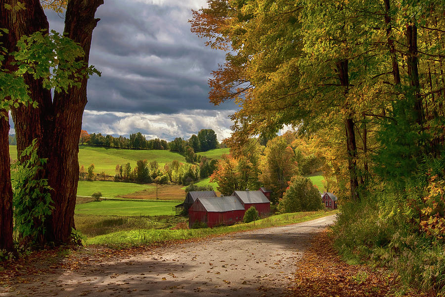 Country Farm in Autumn - Jenne Farm Photograph by Joann Vitali