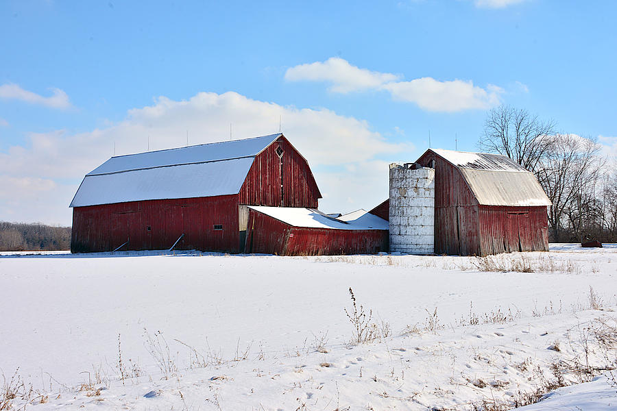 Country Farm N Snow Photograph By Stephen Path - Fine Art America