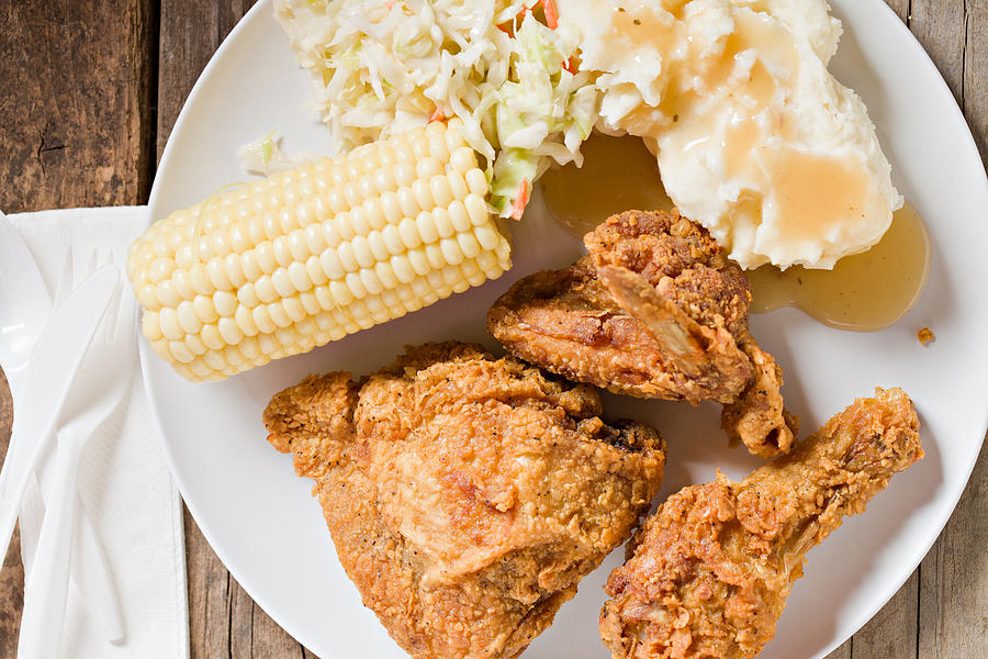 Country Fried Chicken Meal Photograph by DebbiSmirnoff