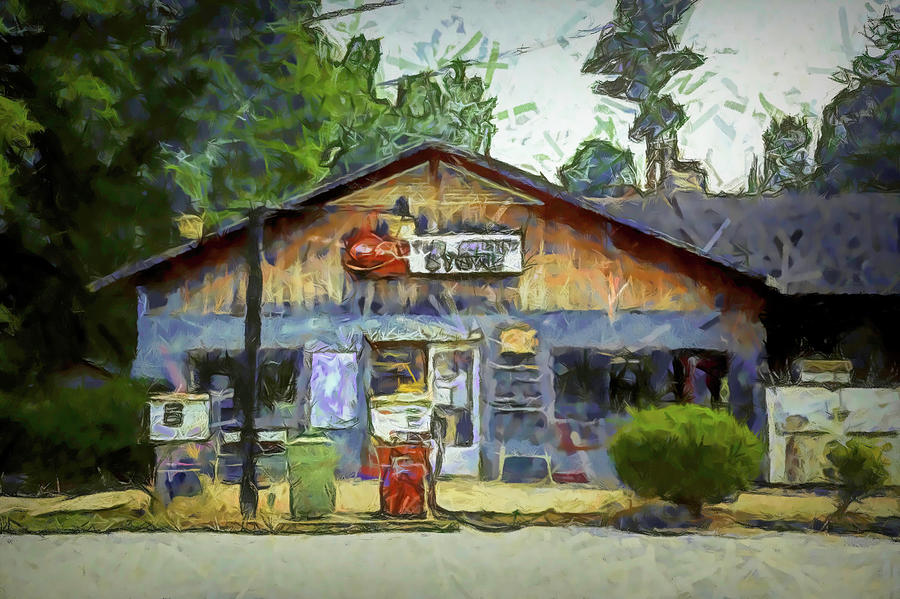 Country General Store in Choctaw Bluff Alabama  Digital Art by Carol Highsmith