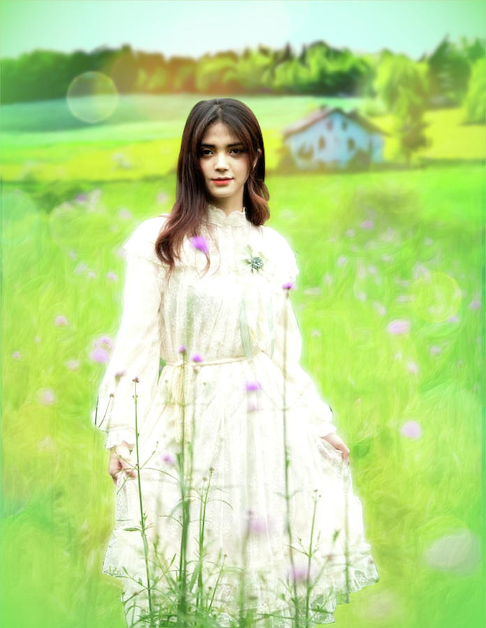 Nature Digital Art - Country Girl by Cristina Victoria