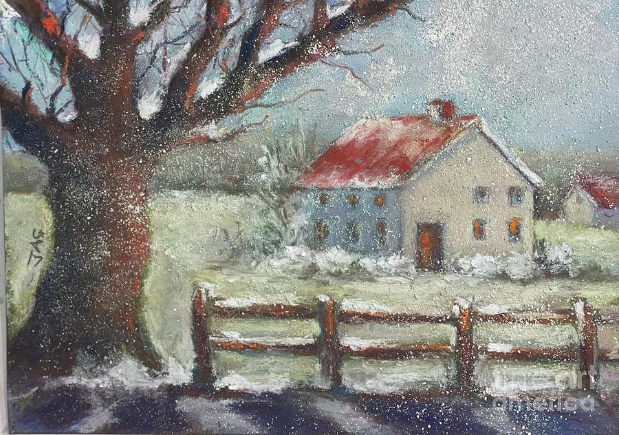 Country Home Pastel by Joyce Guariglia