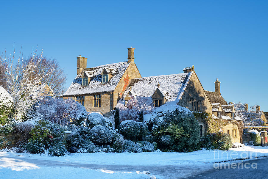 Country House in the Snow Photograph by Tim Gainey