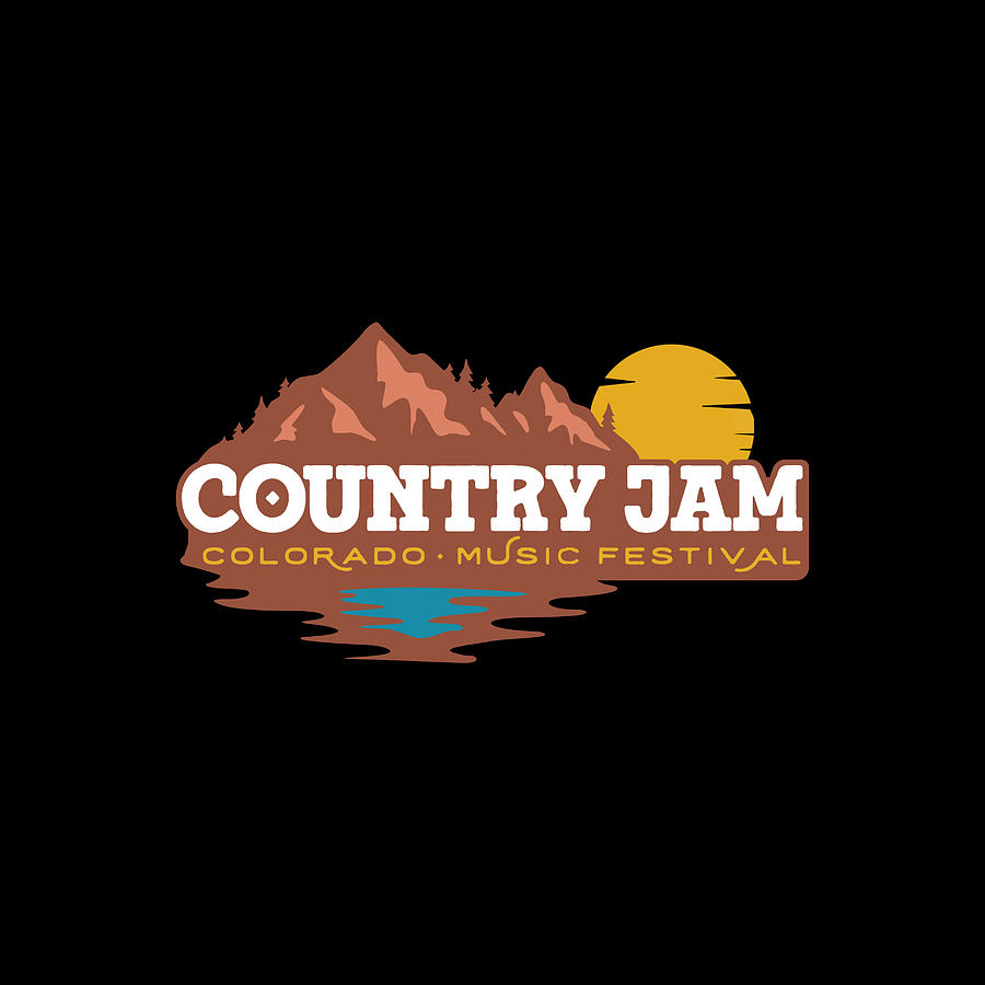 Country Jam Colorado Music Festival Logo Tj90 Digital Art by Tj Art