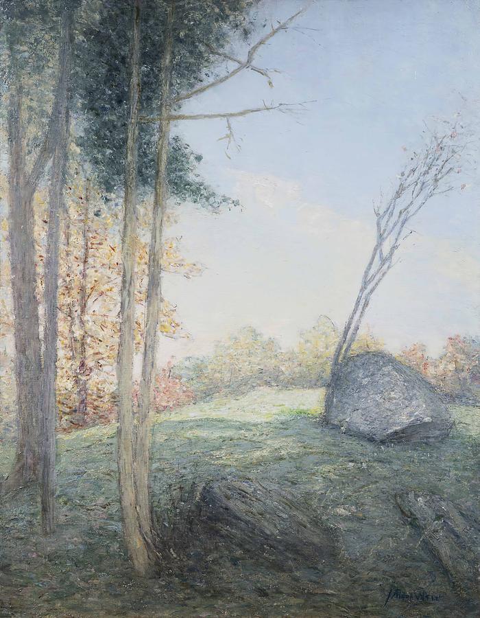 Julian Alden Weir Painting - Country Landscape  by Julian Alden Weir