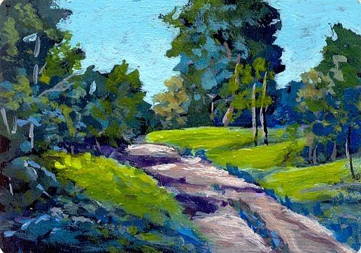 Country Lane Painting by Peggy Conyers - Fine Art America