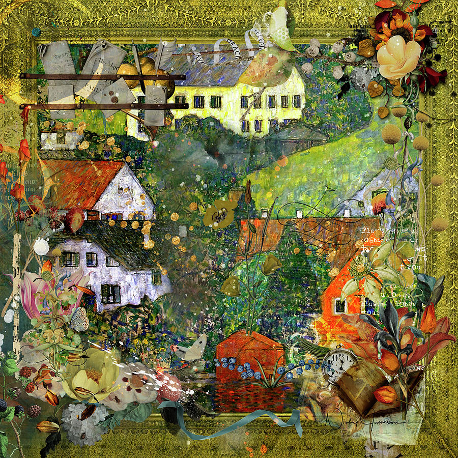 Country Life - Collage Mixed Media by Nicky Jameson