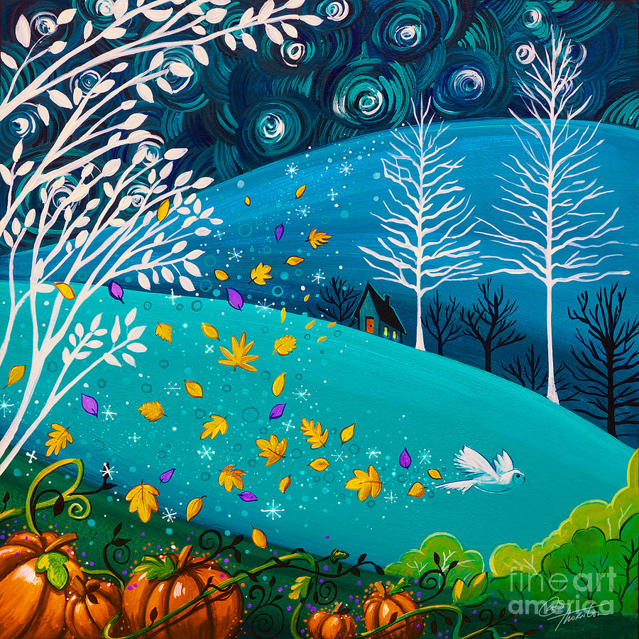 Country Lights # 28 Painting by Cindy Thornton