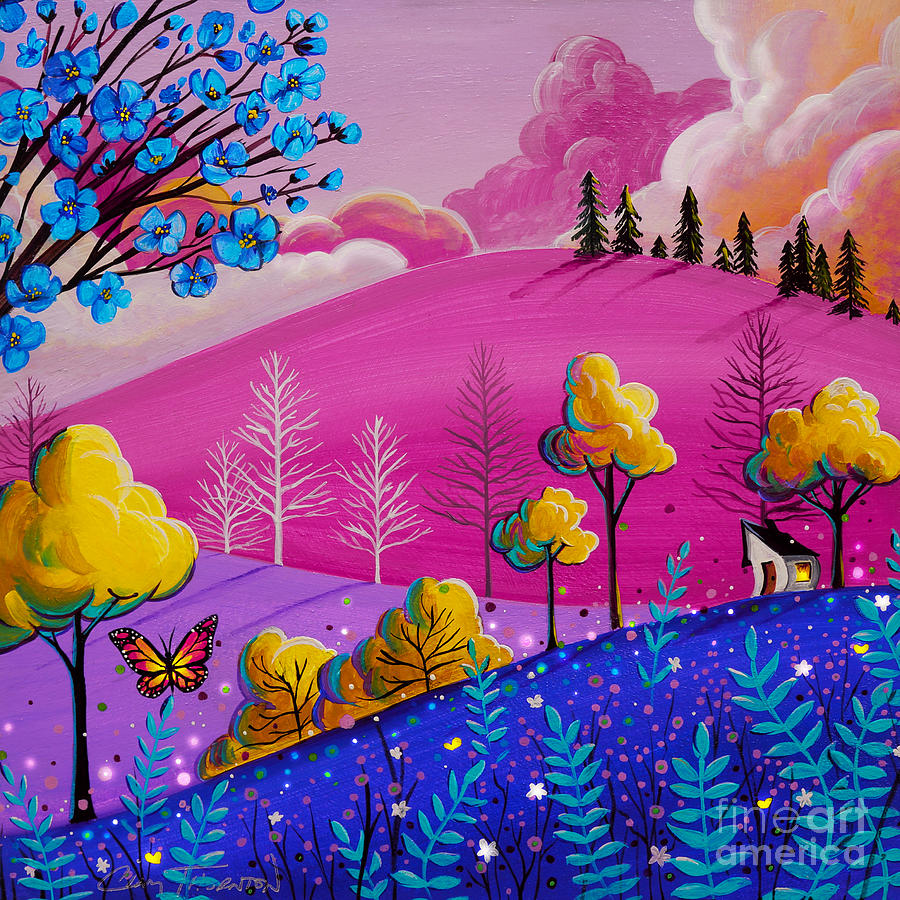 Country Lights 27 Painting by Cindy Thornton