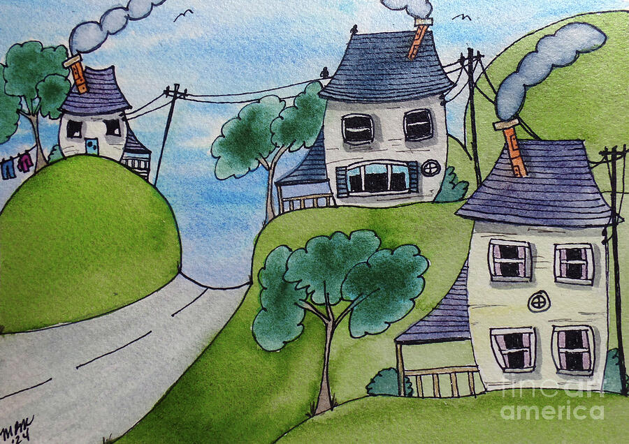 Country Livin  Drawing by AnnMarie Parson-McNamara