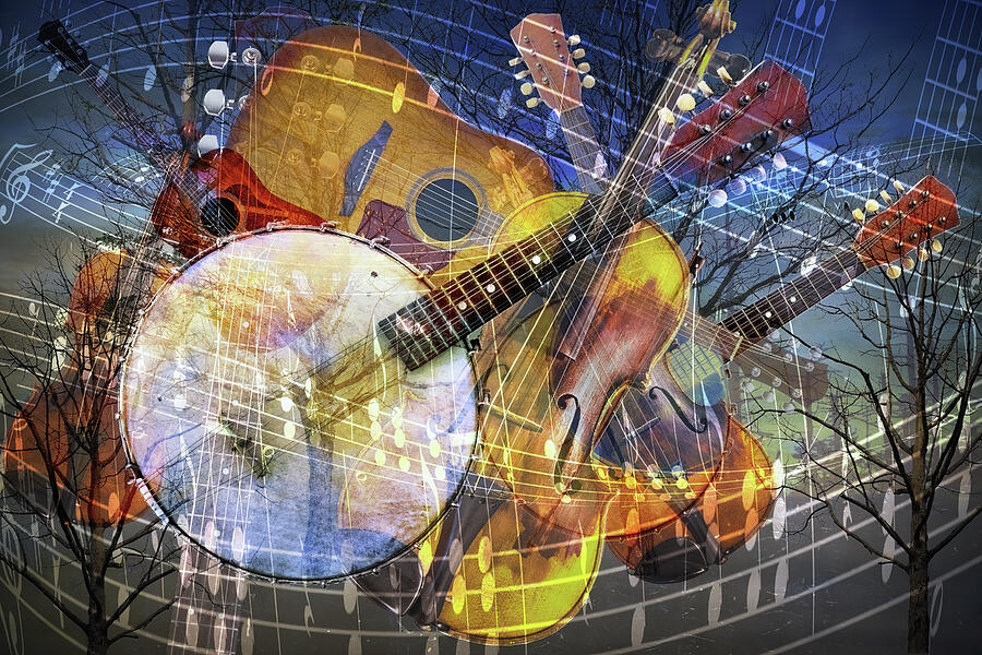 Country Music Instrument Art Photograph by Randall Nyhof Country Music Instrument Art Photograph by Randall Nyhof