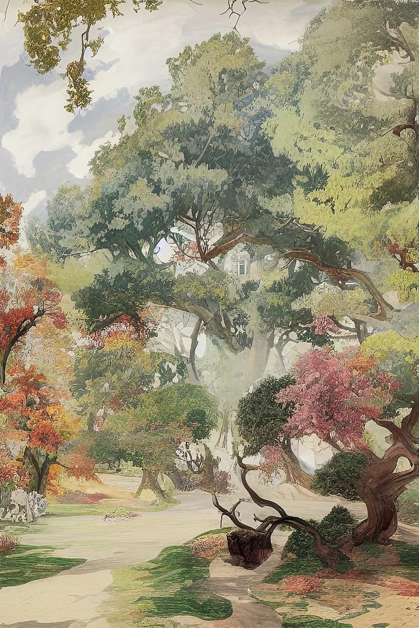 Country Path Digital Art by Sterling and Thorn Country Path Digital Art by Sterling and Thorn