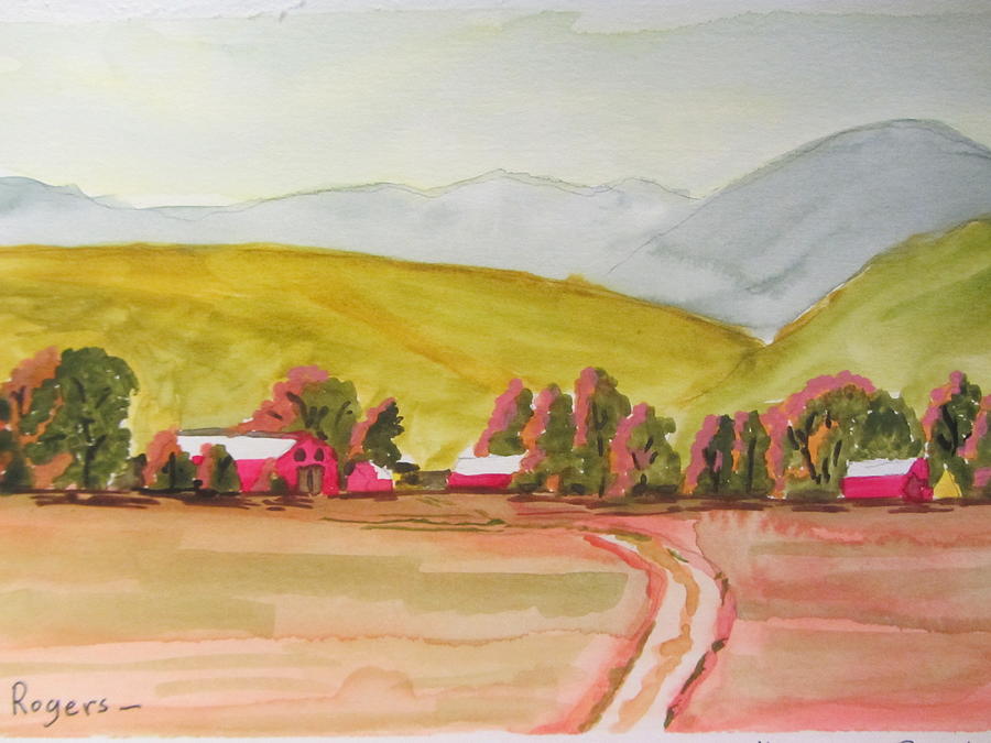 Country Ranch Painting by Dody Rogers