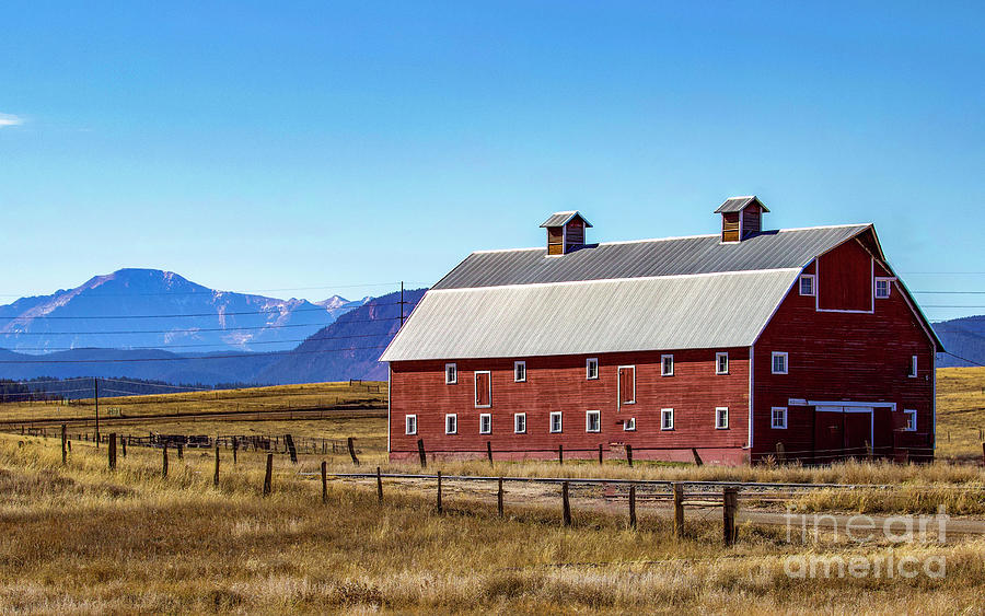 Country Red Barn Photograph by Shirley Dutchkowski